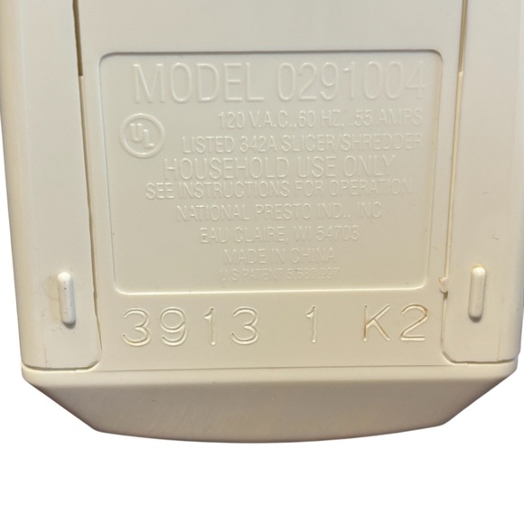 Presto 02910 SaladShooter Electric Food Slicer Shredder - Pre-owned - GUC - Picture 6 of 13